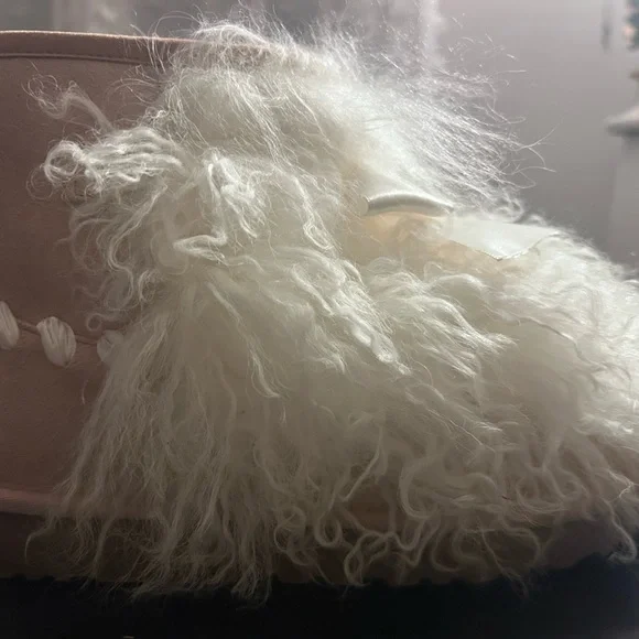 Like New UGG Classic Mini Mongolian Boots - Picture 6 of 10